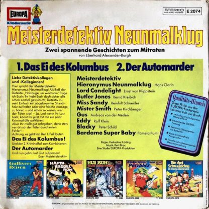 Europa E 2074 - Meisterdetektiv Neunmalklug - Zwei Spannende Kri - Image 2