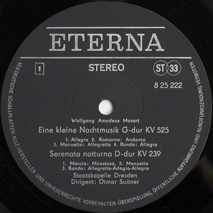 Eterna 8 25 222 - Eine Kleine Nachtmusik G-Dur KV 525 / Serenata - Image 3