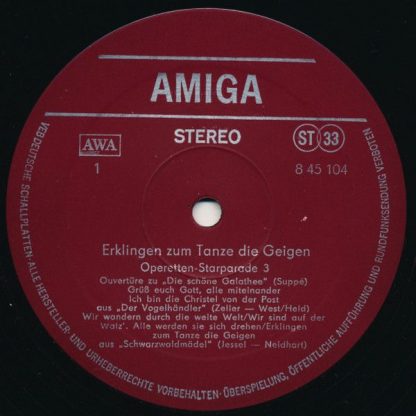 Amiga 8 45 104 - Erklingen Zum Tanze Die Geigen (Operettenstarpa - Image 3