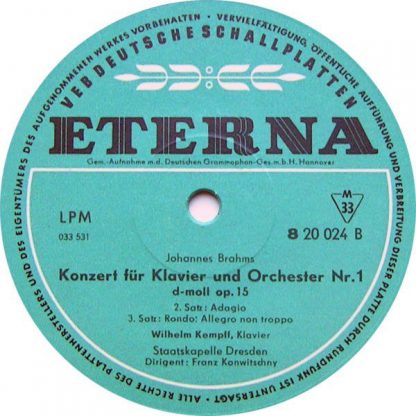 Eterna 8 20 024 - Konzert Für Klavier Und Orchester Nr. 1  D-Mol - Image 4