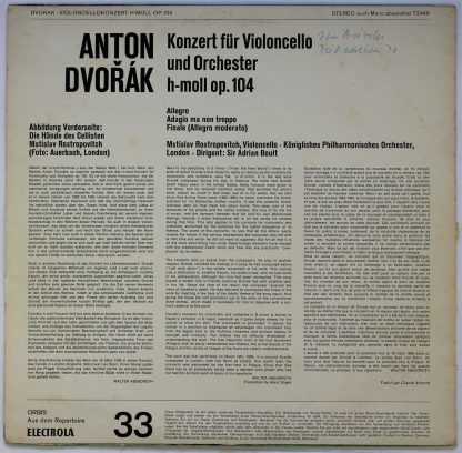Orbis 72 449 - Opus 104 - Konzert Für Violincello Und Orchester - Image 2