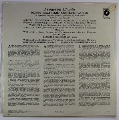 Polskie Nagrania Muza SX 0058 - Dzieła Wszystkie - Polonezy Vol. - Image 2