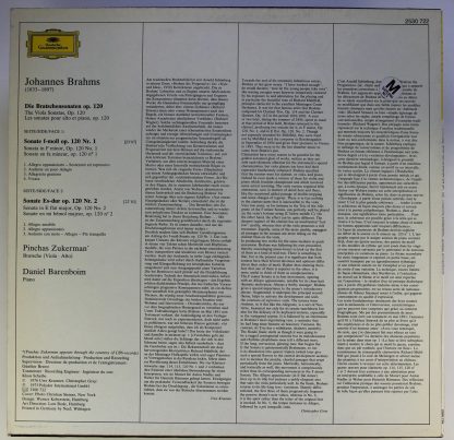 Deutsche Grammophon 2530 722 - Die Bratschensonaten - The Viola - Image 2