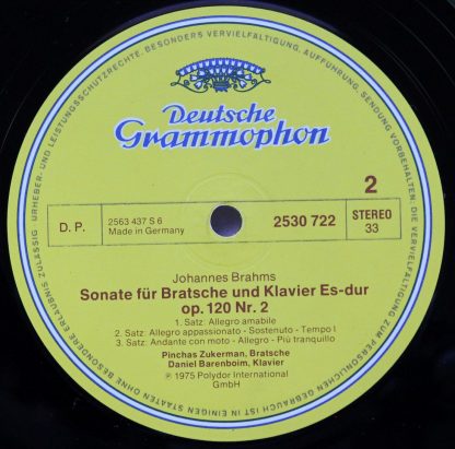 Deutsche Grammophon 2530 722 - Die Bratschensonaten - The Viola - Image 4