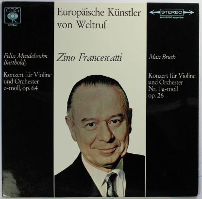 CBS S 72044 - Konzert Für Violine & Orchester E-Moll Op. 64 / Ko