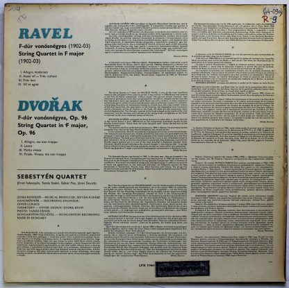 Hungaroton LPX 11464 - String Quartett In F / String Quartet In - Image 2