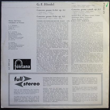 Fontana 875 020 CY - Concerti Grossi Opus 6  Band I Nr. 1, 2 & 3 - Image 4