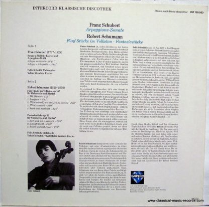 Saphir INT 120.900 - Arpeggione - Sonate / Stücke Im Volkston / - Image 2