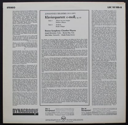 RCA LSC-10 100-B - Klavierquartett C-Moll, OPUS 60 - Image 2