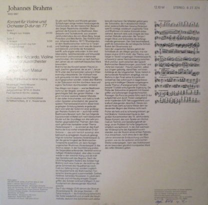 Eterna 8 27 374 - Konzert Für Violine Und Orchester D-dur Op. 77 - Image 3