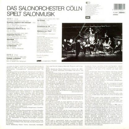 Deutsche Harmonia Mundi 1C 067 1999461 - Das Salonorchester Cöll - Image 2