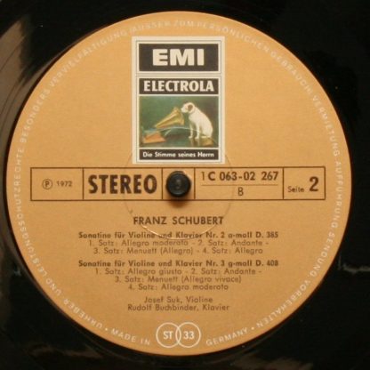 His Master's Voice 1C 063-02 267 - Duo Für Violine Und Klavier D - Image 4