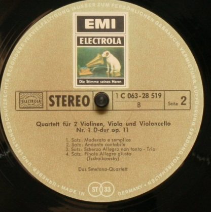 EMI Electrola 1 C 063-28519 - Streichquartett  Nr. 6 F-dur Op. 9 - Image 4