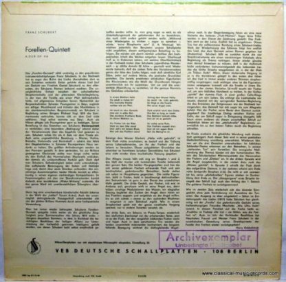 Eterna 8 20 221 - Forellen-Quintett A-Dur Op. 114 - Image 2