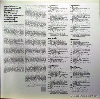 Deutsche Harmonia Mundi DMR 2027 A - Drei Romanzen, Sonaten Viol - Image 2