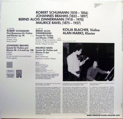 Deutsche Harmonia Mundi DMR 2027 A - Drei Romanzen, Sonaten Viol - Image 3