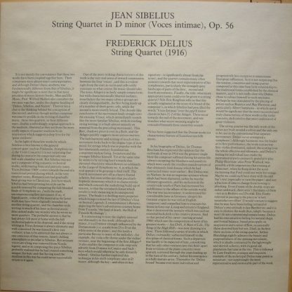L'Oiseau-Lyre DSLO 47 - Sibelius & Delius Quartets - Image 5