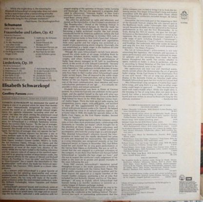 Angel Records S-37043 - Frauenliebe Und Leben, Op. 42 / Liederkr - Image 2