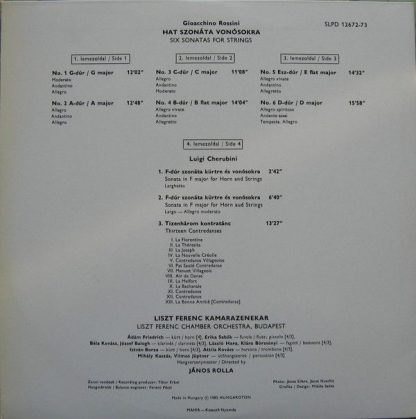 Hungaroton SLPD 12672-73 - Hat Szonáta Vonósokra / Kontratáncok - Image 4