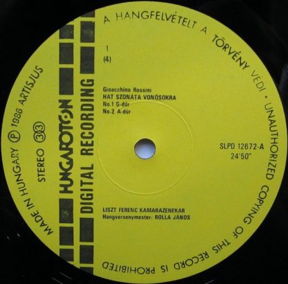 Hungaroton SLPD 12672-73 - Hat Szonáta Vonósokra / Kontratáncok - Image 5