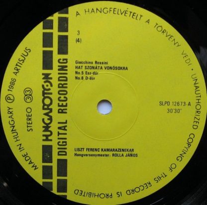 Hungaroton SLPD 12672-73 - Hat Szonáta Vonósokra / Kontratáncok - Image 7