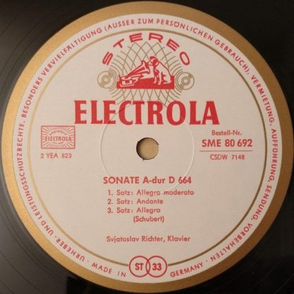 Electrola SME 80 692 - Fantasia C-Dur D 760 "Wanderer-Fantasie" - Image 4