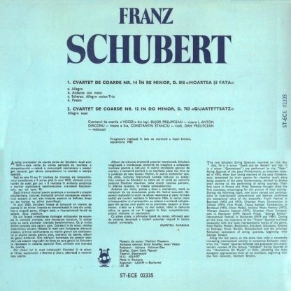 Electrecord ST-ECE 02335 - Quartet Nr. 14 In D Minor Death And T - Image 2