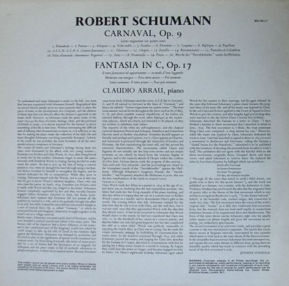 Philips 802 746 LY - Carnaval, Op. 9 / Fantasie C-dur, Op. 17 - Image 2