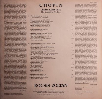Hungaroton SLPD 12383 - The Complete Waltzes - Image 2