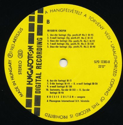 Hungaroton SLPD 12383 - The Complete Waltzes - Image 6
