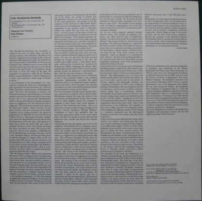 Hungaroton SLPD 12414 - Symphony No.4 <>, Symphony No.5 - Image 3