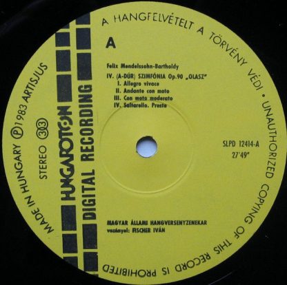 Hungaroton SLPD 12414 - Symphony No.4 <>, Symphony No.5 - Image 7