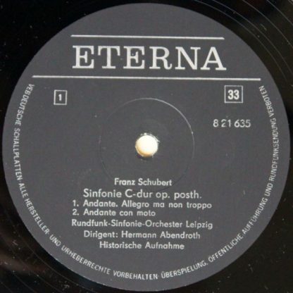 Eterna 8 21 635 - Sinfonie C-dur op. posth. - Historische Aufnah - Image 3