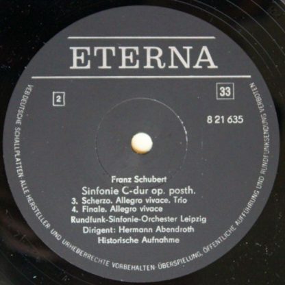 Eterna 8 21 635 - Sinfonie C-dur op. posth. - Historische Aufnah - Image 4
