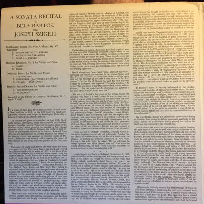 Vanguard Everyman Classics SRV-304/5 - A Sonata Recital By Josep - Image 2