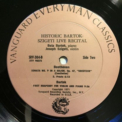 Vanguard Everyman Classics SRV-304/5 - A Sonata Recital By Josep - Image 6