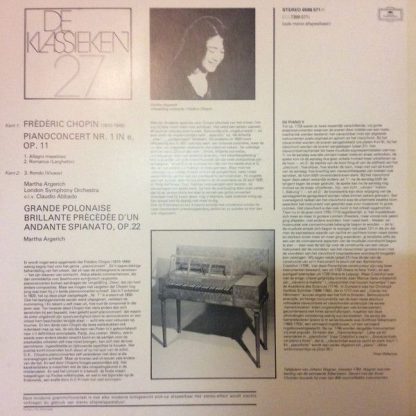 Deutsche Grammophon 6598 571 - De Klassieken 27 - Chopin: Pianoc - Image 2