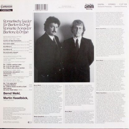 Capriccio C 27 109 - Romantische Lieder Für Bariton & Orgel - Image 2