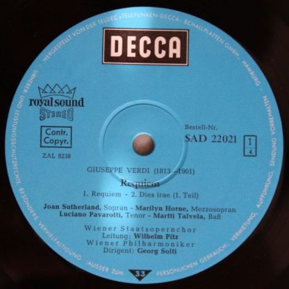 DECCA SAD 22021/22 - Requiem - Image 3
