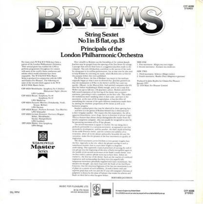 Classics For Pleasure CFP 40288 - String Sextet No. 1 In B Flat, - Image 2