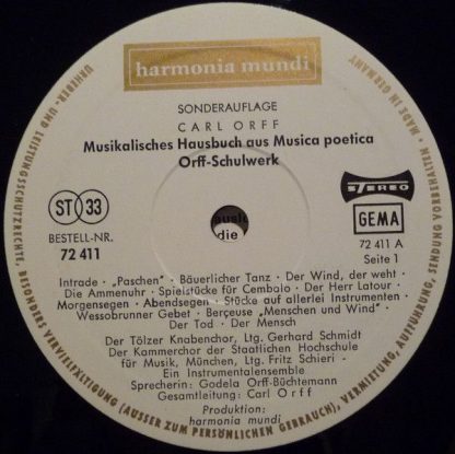 Deutsche Harmonia Mundi ST PL 72 411 - Musikalisches Hausbuch - Image 3