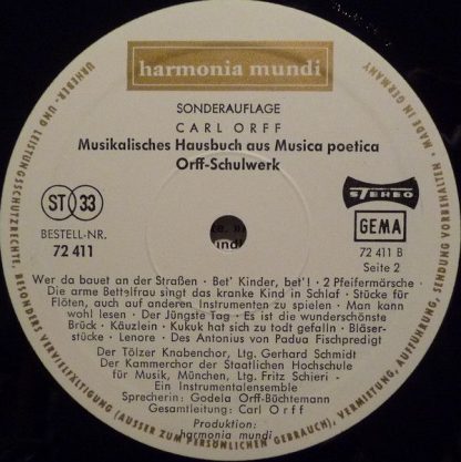 Deutsche Harmonia Mundi ST PL 72 411 - Musikalisches Hausbuch - Image 4