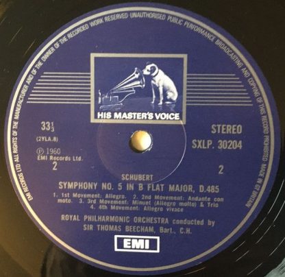 His Master's Voice SXLP 30204 - Symphonies 3 & 5 - Image 4