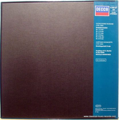 DECCA DK 11568/1-2 - Streichersonaten Nr. 1-6, Streichquartett D - Image 3