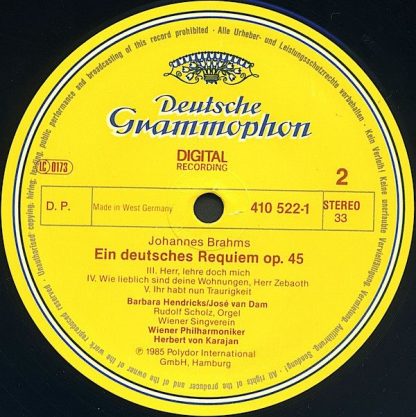 Deutsche Grammophon 410 521-1 - Ein Deutsches Requiem / Te Deum - Image 3