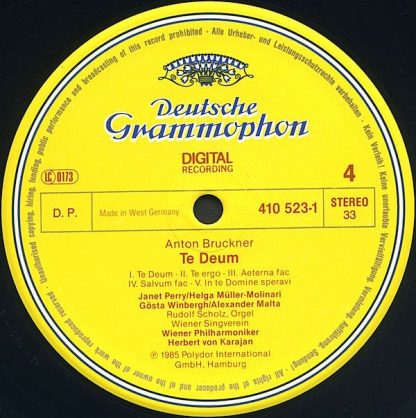 Deutsche Grammophon 410 521-1 - Ein Deutsches Requiem / Te Deum - Image 5