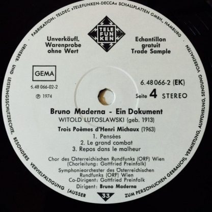 Telefunken 6.48066 EK - Ein Dokument - Konzert Der Salzburger Fe - Image 6