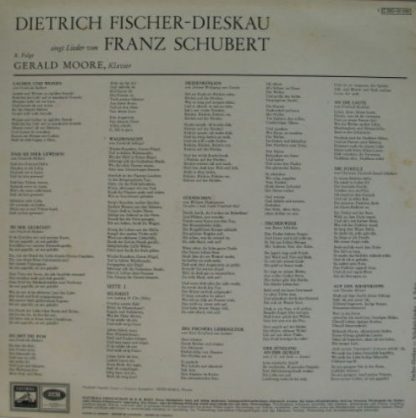 Electrola 1C 063-00 292 - Dietrich Fischer-Dieskau Singt Lieder - Image 2