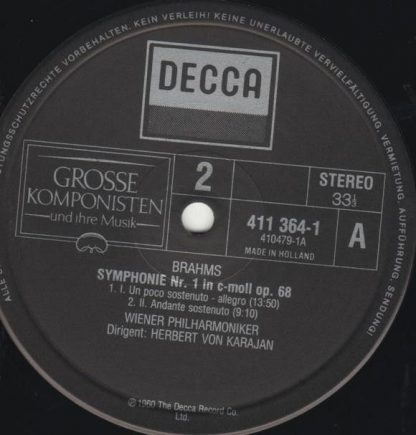 DECCA 411.364-1 - Symphonie Nr. 1 C-Moll Op. 68 - Image 3