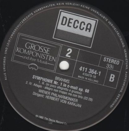 DECCA 411.364-1 - Symphonie Nr. 1 C-Moll Op. 68 - Image 4